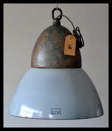 TOPSTUK! bijzonder zeldzame emaille Philips lamp. VERKOCHT!