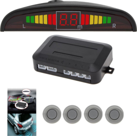 Universele Parkeersensoren LED Ultrasonic Grijs