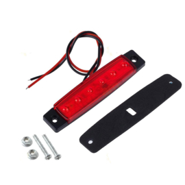 10 stuks LED contourverlichting 12v / 24v Rood