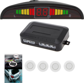 Universele Parkeersensoren LED Ultrasonic Wit