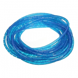 10 Meter Spiraalband Blauw 6mm