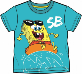 SpongeBob T-Shirt - Zeeblauw - Maat 92/98