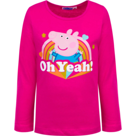 Peppa Pig Longsleeve Shirt Fuchsia - Oh Yeah