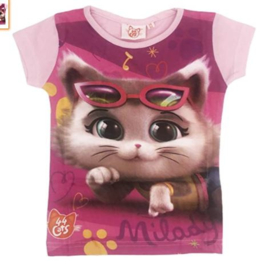 44 Cats T-shirt - Roze