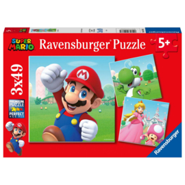 Super Mario Puzzel - 3 x 49 stukjes - Ravensburger