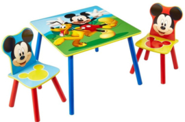 Mickey Mouse Tafel met 2 Stoelen