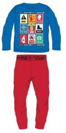 Brandweerman Sam Pyjama - Blauw/Rood