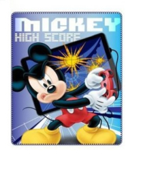 Mickey Mouse Fleece Deken - High Score