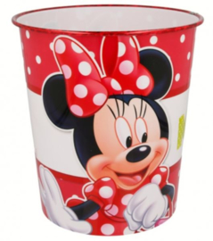 Minnie Mouse Prullenbak - Rood/Wit