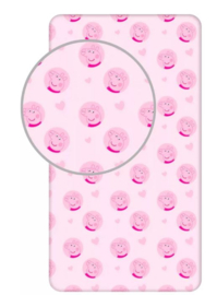 Peppa Pig Hoeslaken Roze 90x200 cm