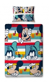Mickey Mouse Dekbedovertrek Cartoon 135 x 200 cm
