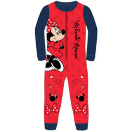 Minnie Mouse Onesie / Jumpsuit Fleece - Rood