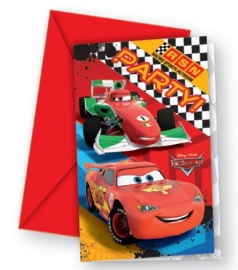 Disney Cars Uitnodigingen Kinderfeestje - Formula