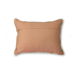 NUDE CUSHION WITH SILVER PATCHES | HK lIVING