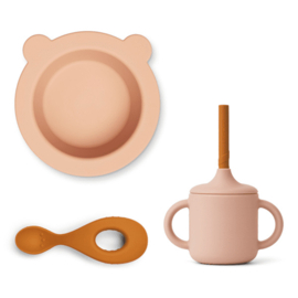 KALI SILICONE BABY SET TUSCANY ROSE | LIEWOOD