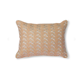 NUDE CUSHION WITH SILVER PATCHES | HK lIVING