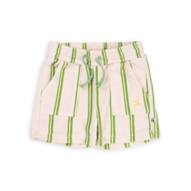 STRIPES GREEN SHORT LOOSE FIT | CARLIJNQ