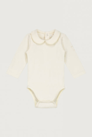 BABY COLLAR ONESIE CREAM | GRAY LABEL