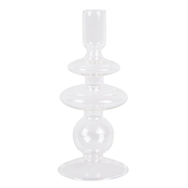 CANDLE HOLDER GLASS ART RINGS MEDIUM | PRESENT TIME