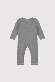BABY PLAYSUIT STRIPES NEARLY BLACK | GRAY LABEL