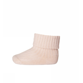 COTTON RIB BABY SOCKS ROSE DUST | MP DENMARK