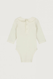 BABY COLLAR ONESIE CREAM | GRAY LABEL