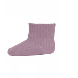 COTTON RIB BABY SOCKS LILAC SHADOW | MP DENMARK