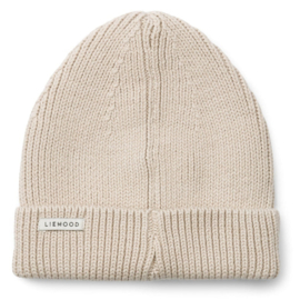 EZRA COTTON RIB BEANIE SANDY | LIEWOOD