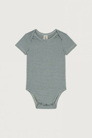 ROMPER KORTE MOUW BLUE GREY | GRAY LABEL