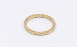 STAINLESS STEEL RING GOLD | BY JAM
