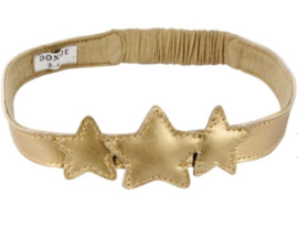 STARRY HAARBAND CHAMPAGNE METALLIC LEATHER | DONSJE