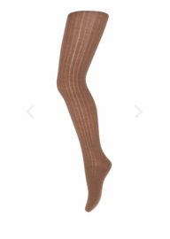 WOOL RIB TIGHTS PEACAN PIE | MP DENMARK