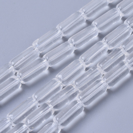 Glaskraal kolom transparant clear, streng
