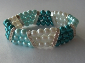 Glasparel 6mm groenblauw