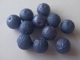 Kunststof iced parel 10 mm royal blue