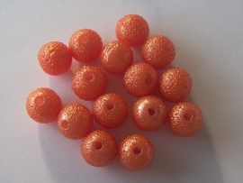 Kunststof iced parel 10 mm oranje