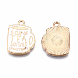 Enamel bedel a cup of tea solves erverything