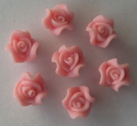 Klein fimo roosje roze