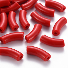 Acryl gebogen buiskraal rood