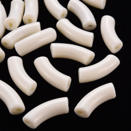 Acryl gebogen buiskraal crème