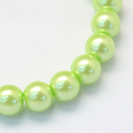 glasparel 6mm licht groen, 25 stuks