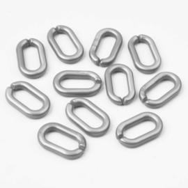 Schakels 27x16x4 licht zilvergrijs, 7 stuks
