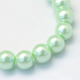 glasparel 6mm pastelgroen, 25 stuks