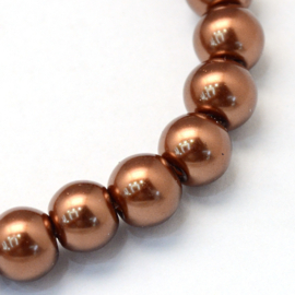 glasparel 8mm sienna (kleurnr 30), 25 stuks