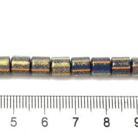 Streng fimokralen kolom met glitter, midnight blue