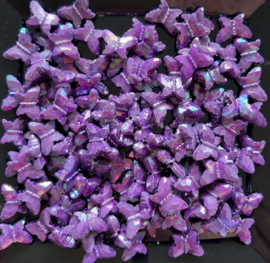 Acryl vlinderkraal paars
