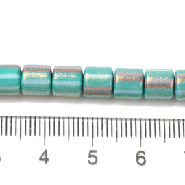 Streng fimokralen kolom met glitter, light seagreen