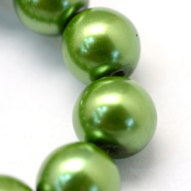 glasparel 8mm groen (kleurnr 13), 25 stuks