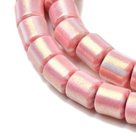 Streng fimokralen kolom met glitter, pink