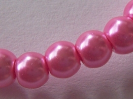 Glaspareltjes 4mm  roze